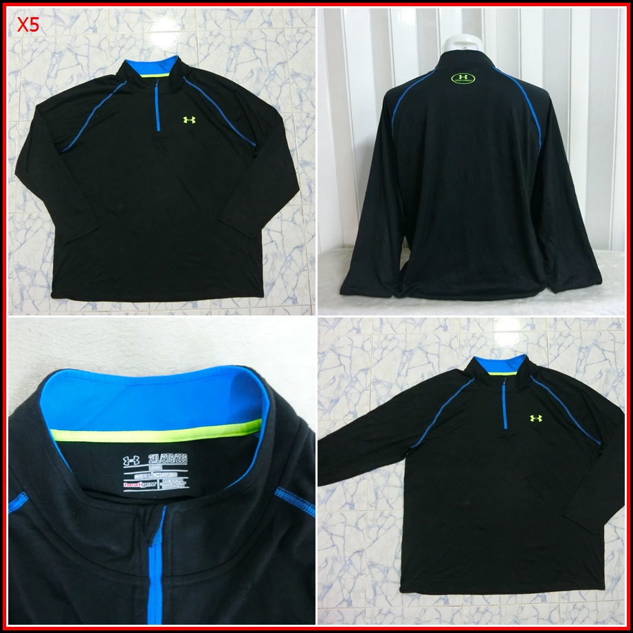 X5.UNDER ARMOUR   มือสอง ใส่ออกทริปกลางแจ้ง เดินป่า แคมปิ้ง เนื้อผ้าชนิดบาง และยืดหยุ่นได้ดี แห้งไวใ