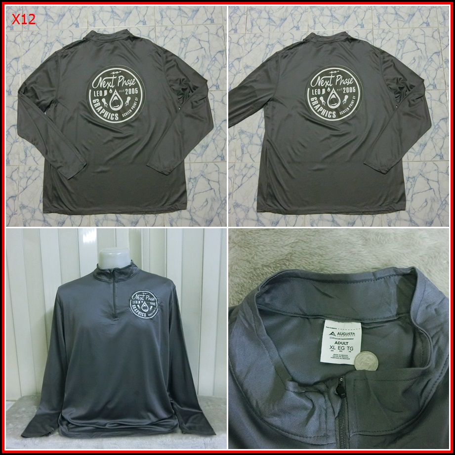 X12.AUGUSTA  เสื้อ OUTDOOR ใส่ออกทริปกลางแจ้ง ตกปลา และแคมปิ้ง เนื้อผ้าแห้งไว   Size XL อก 47 นิ้ว /