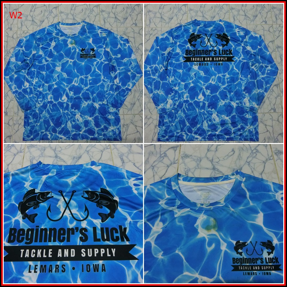 W2. TACKLE&SUPPLY  สำหรับใส่ออกทริป ตกปลา เนื้อผ้าบางชนิดกันร้อน หยืดหยุ่นได้ดี  Size 2XL อก 50 นิ้ว