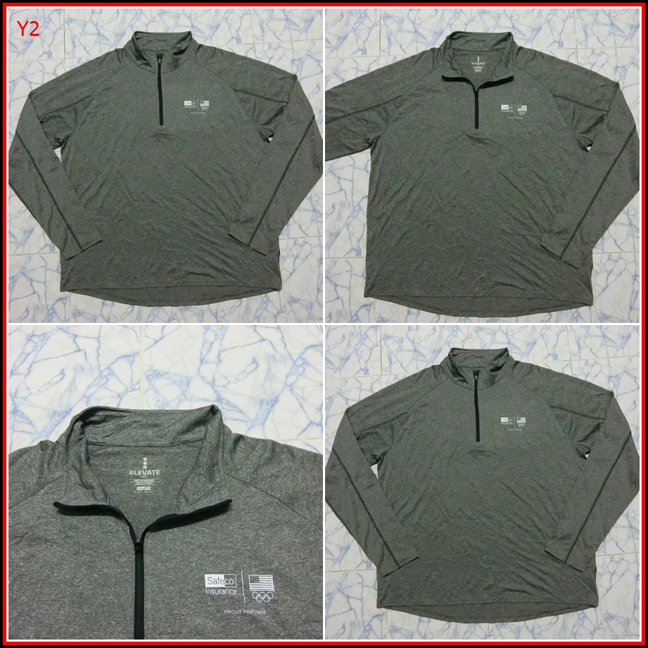 Y2.ELEVATE SPORT ใส่ออกทริปกลางแจ้ง ตกปลา เดินป่าแคมปิ้ง เนื้อผ้าบาง ชนิดแห้งไว  Size 2XL อก 52 นิ้ว