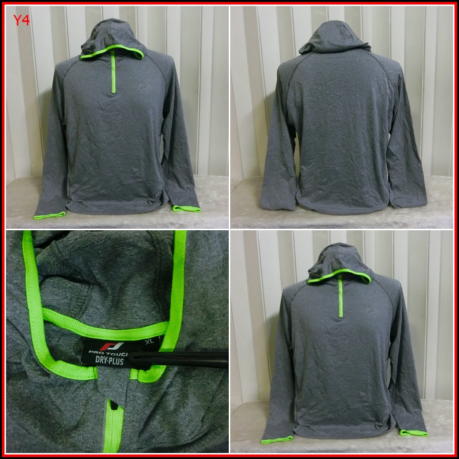 Y4.PRO TOUCH /DRY-PLUS HOODIE สภาพใหม่ๆ ใส่ออกทริปกลางแจ้ง ตกปลา เดินป่าแคมปิ้ง เนื้อผ้าบาง ชนิดแห้ง