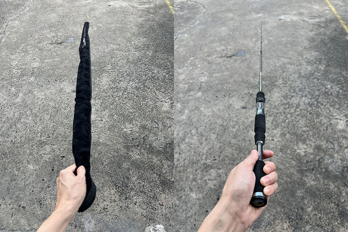 6. Evergreen Combat Stick Temujin The"Rebellion" คัน 1 ท่อนยาว 6'7" เวท 8-16lb คันสวยริ้วรอยน้อยมากๆ