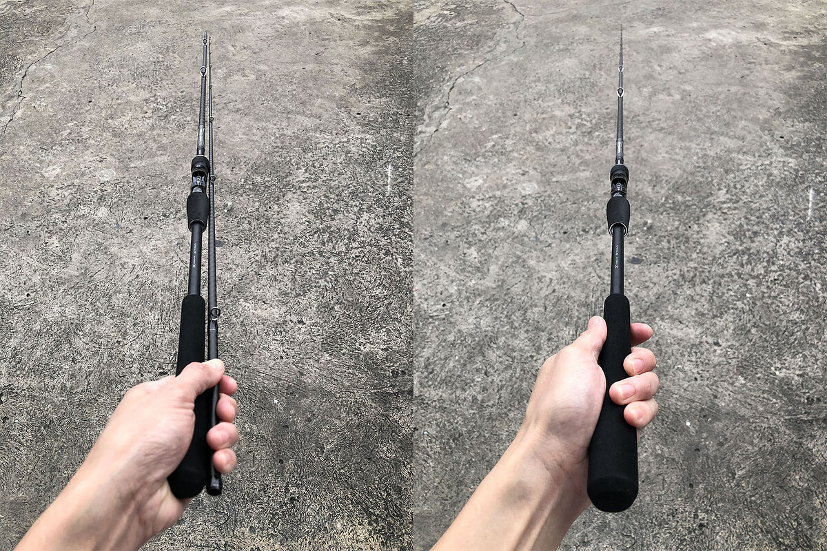 7. Shimano DIALUNA B96ML คัน 2 ท่อนต่อกลางยาว 9'6" Lure Wt: 8-32g , Line Wt: PE0.8-2 คันสวยริ้วรอยผิ