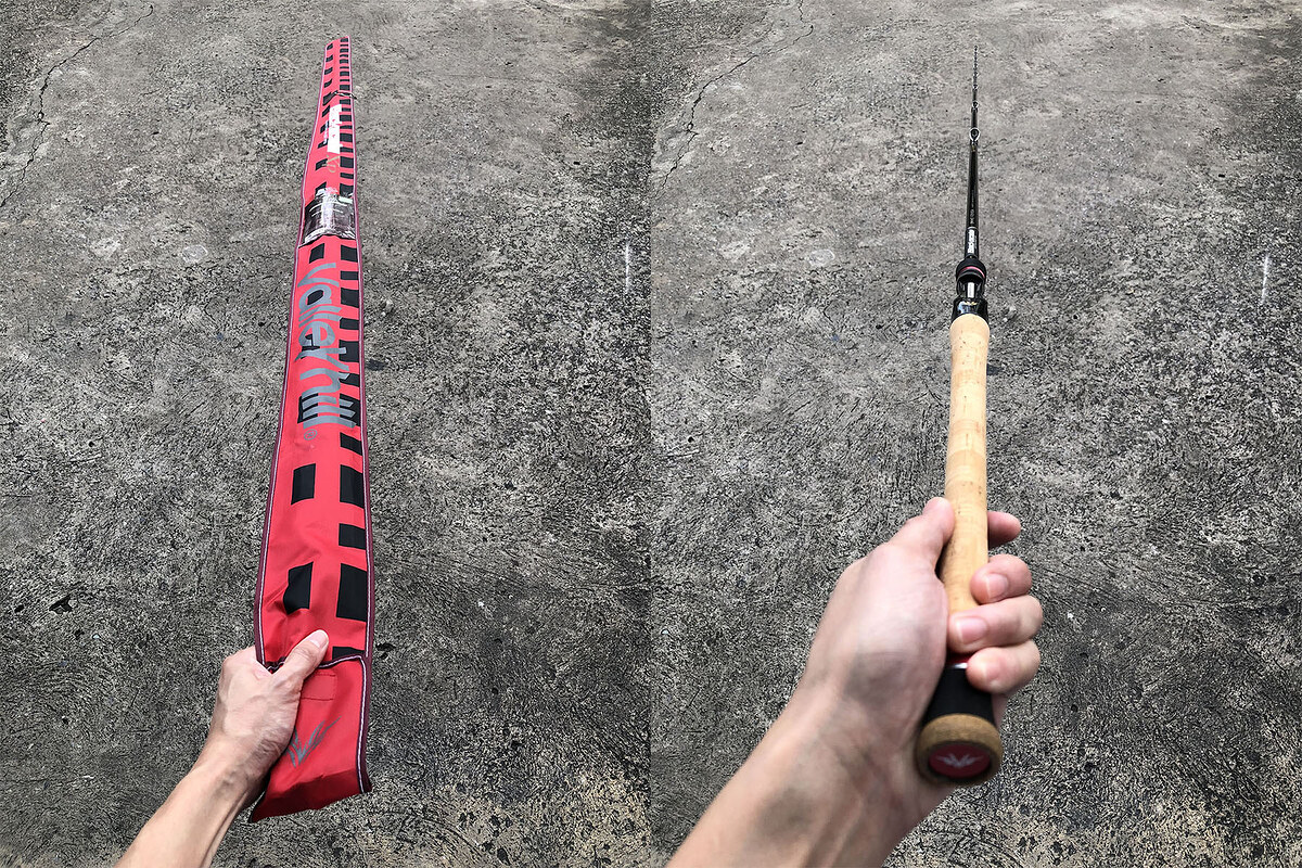 9. Valley hill Black Scale BKHC-72XSX คัน 1 ท่อนยาว 7'2" เวท 12-30lb คันสวยริ้วรอยน้อยมากๆ พร้อมซองใ