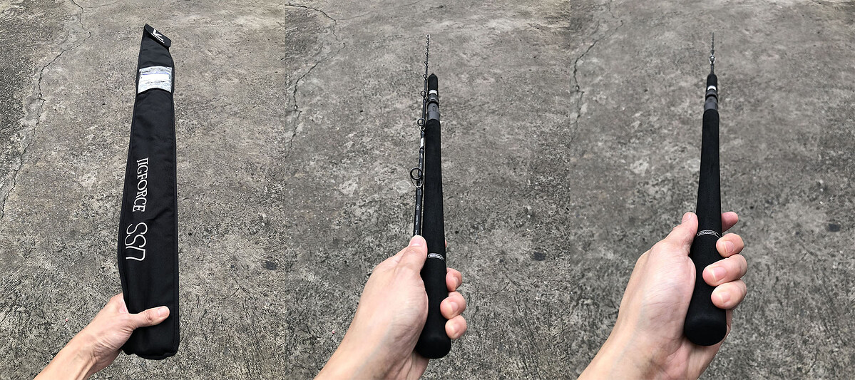 12. Tailwalk Jigforce SSD C602 คัน 2 ท่อนต่อโคนยาว 6 ฟุต Lure Max: 150g , Drag Max: 4kg แบลงค์คันสวย