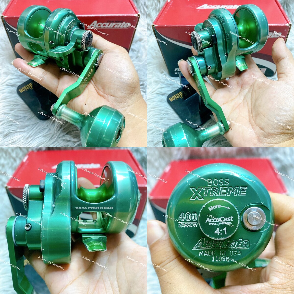 Accurate Boss Extreme 400 Narrow Limited Edition
รอกสภาพลุยๆ มีริ้วรอยจากการใช้งานพอสมควร หมุนลื่นเ