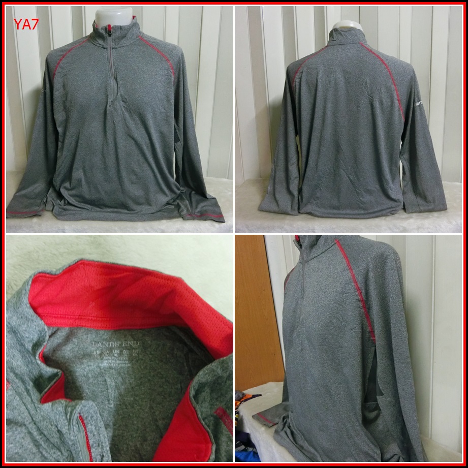 YA7.LANDS END  ใส่ออกทริปกลางแจ้ง ตกปลา เดินป่าแคมปิ้ง เนื้อผ้าบาง ชนิดแห้งไว    Size 2XL อก 50 นิ้ว