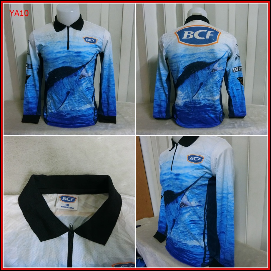 YA10.เสื้อตกปลา BCF  ใส่ออกทริปกลางแจ้ง ตกปลา เดินป่าแคมปิ้ง เนื้อผ้าบาง ชนิดแห้งไว   Size M อก 36 น