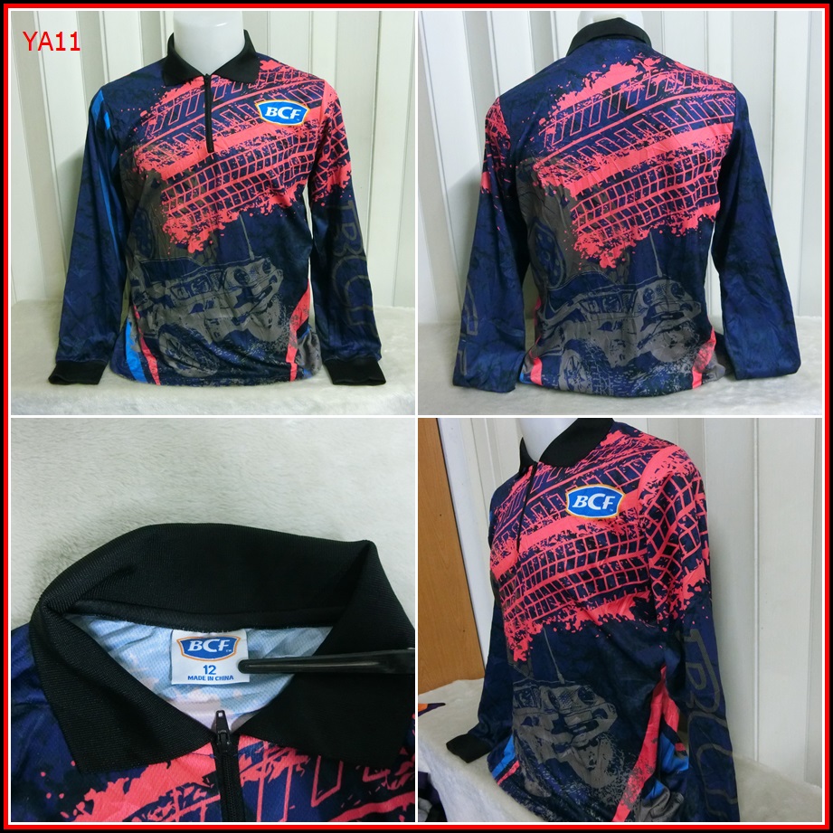 YA11. เสื้อตกปลา BCF ใส่ออกทริปกลางแจ้ง เดินป่าแคมปิ้ง เนื้อผ้าบาง ชนิดแห้งไว   Size M อก 42 นิ้ว / 