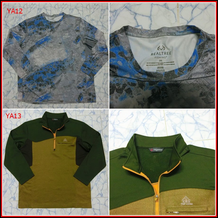 YA12.เสื้อตกปลา REALTREE FISHING เสื้อใส่ออกทริปกลางแจ้ง ตกปลา เดินป่าแคมปิ้ง เนื้อผ้าบาง ชนิดแห้งไว