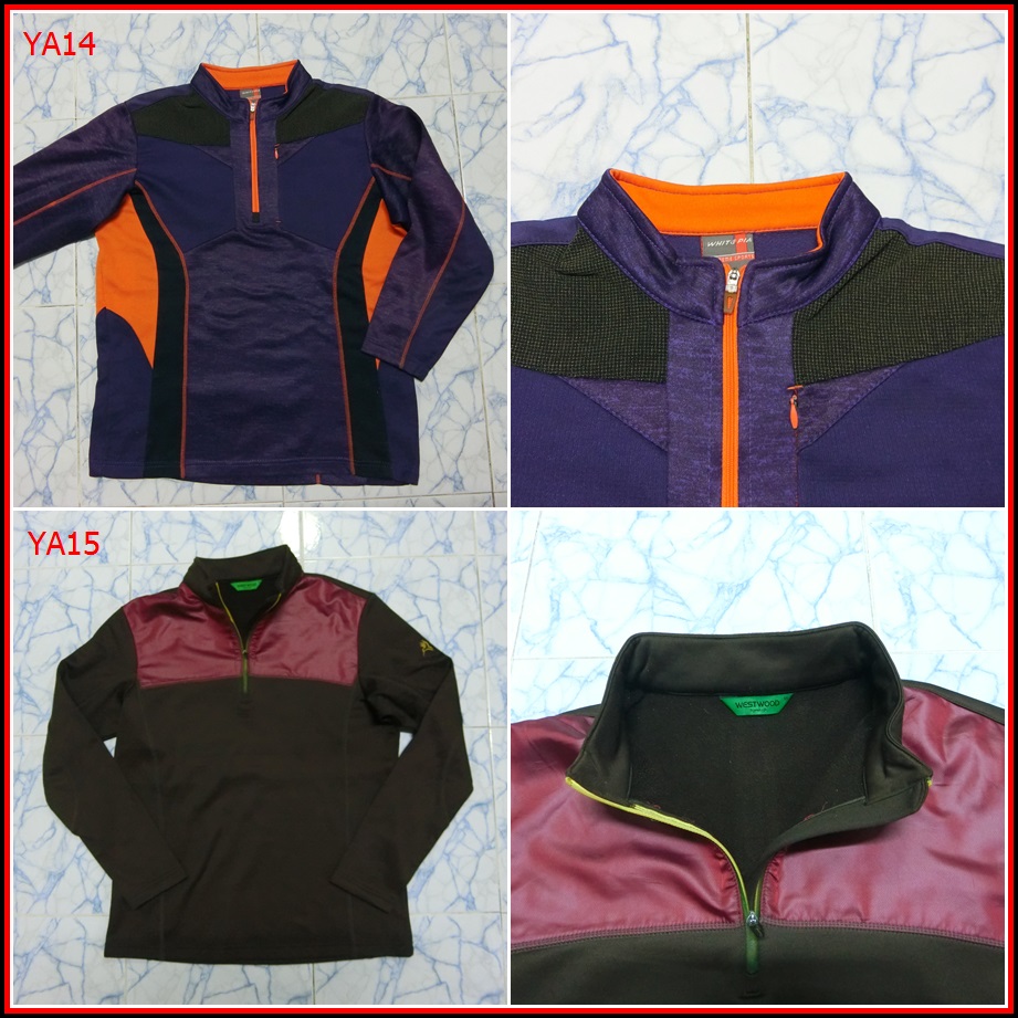 YA14.WHITE PIA กันลมกันหนาวเนื้อผ้าหนา    Size M อก 39 นิ้ว / 25  นิ้ว  150-
YA15. WESTWOOD กันลมกั