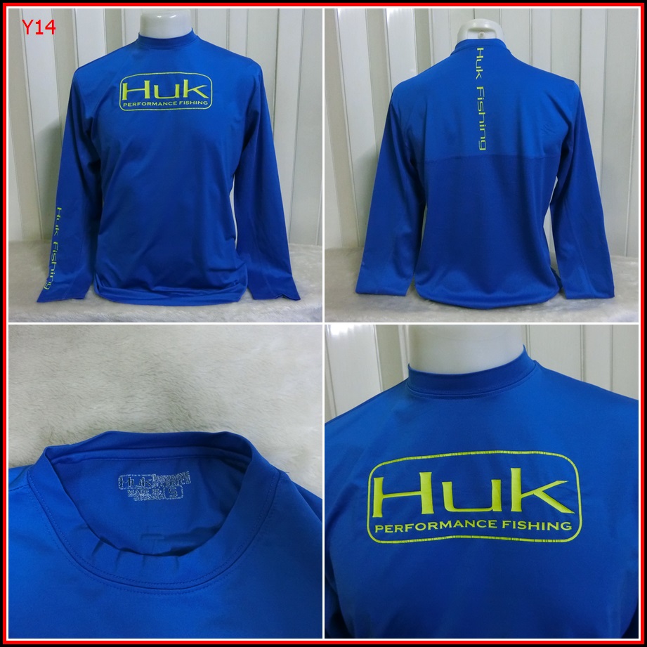 Y14.HUK FISHING ใส่ออกทริปกลางแจ้ง ตกปลา เดินป่าแคมปิ้ง เนื้อผ้าบาง ชนิดแห้งไว  Size M อก 42  นิ้ว /