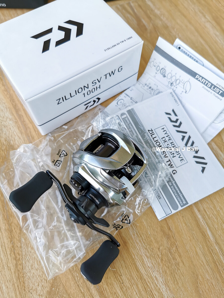  ✅  Daiwa 21 Zillion SV TW G 100H รอบ 7.1 หมุนขวา  สวบๆ     