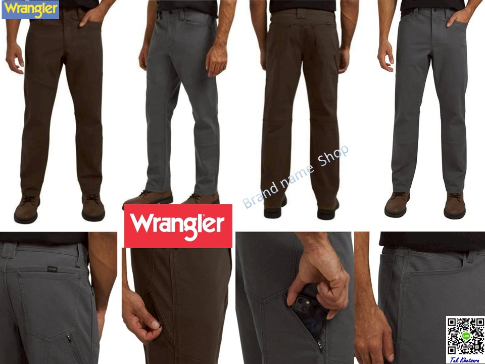 เอว 34-37” ขายาวเอนกประสงค์ผ้ายืดหยุ่น Wrangler Utility Stretch Pant 