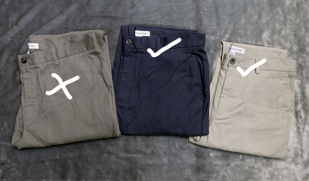 amazon essentials /w.34/38 กางเกงขายาวสวมใส่ทำงาน 3 สีสวยใหม่แท้ รวมส่ง Flash