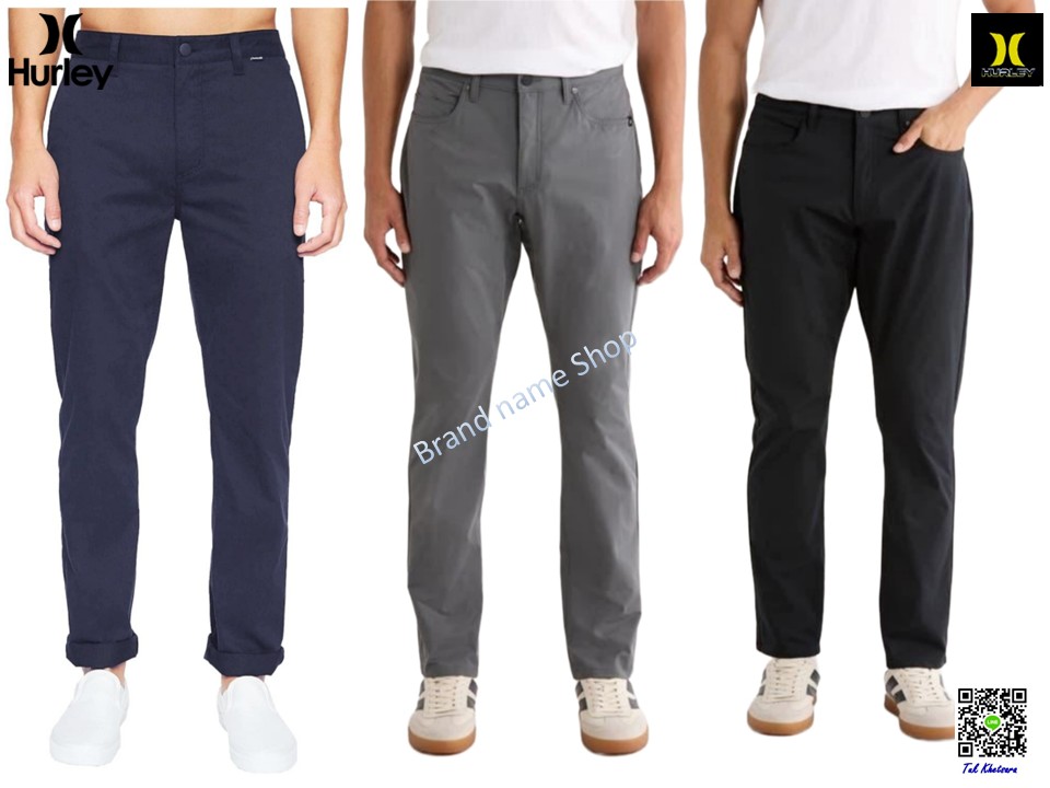 เอว 31-38” ขายาวยืดหยุ่น Hurley Moisture Wicking  Stretch 5 Pocket Pant