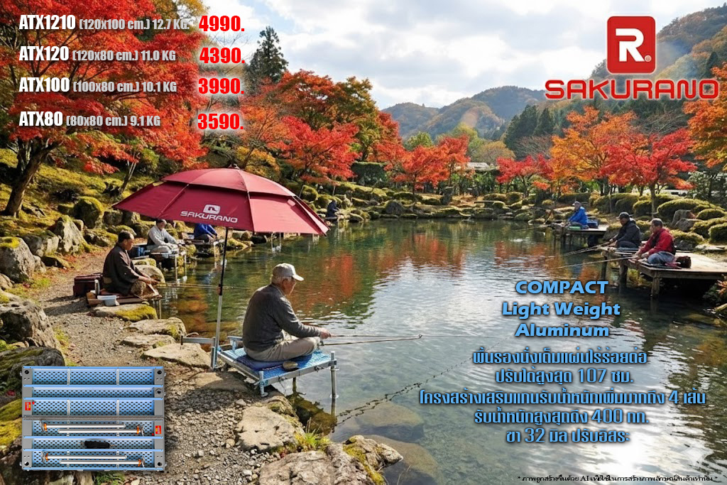 บัลลังค์อลูมิเนียม SAKURANO เกรด Standard  ATX