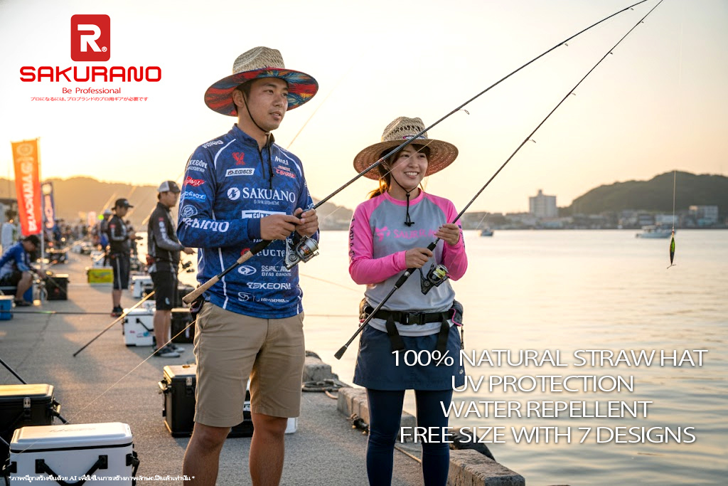 หมวกฟางธรรมชาติ SAKURANO (Free size)