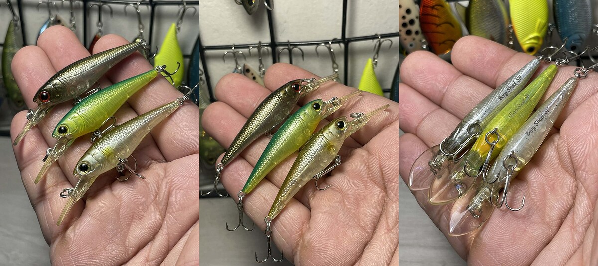Lucky Craft Bevy Shad 50SP
(3ตัว) 630.- (EMS50)