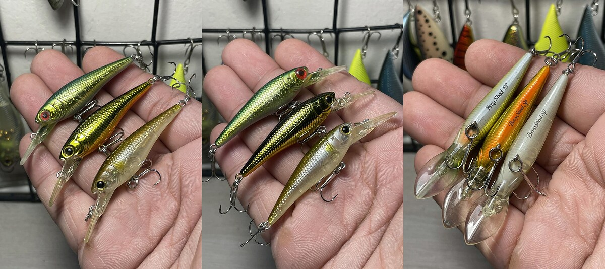Lucky Craft Bevy Shad 50SP
(3ตัว) 590.- (EMS50)