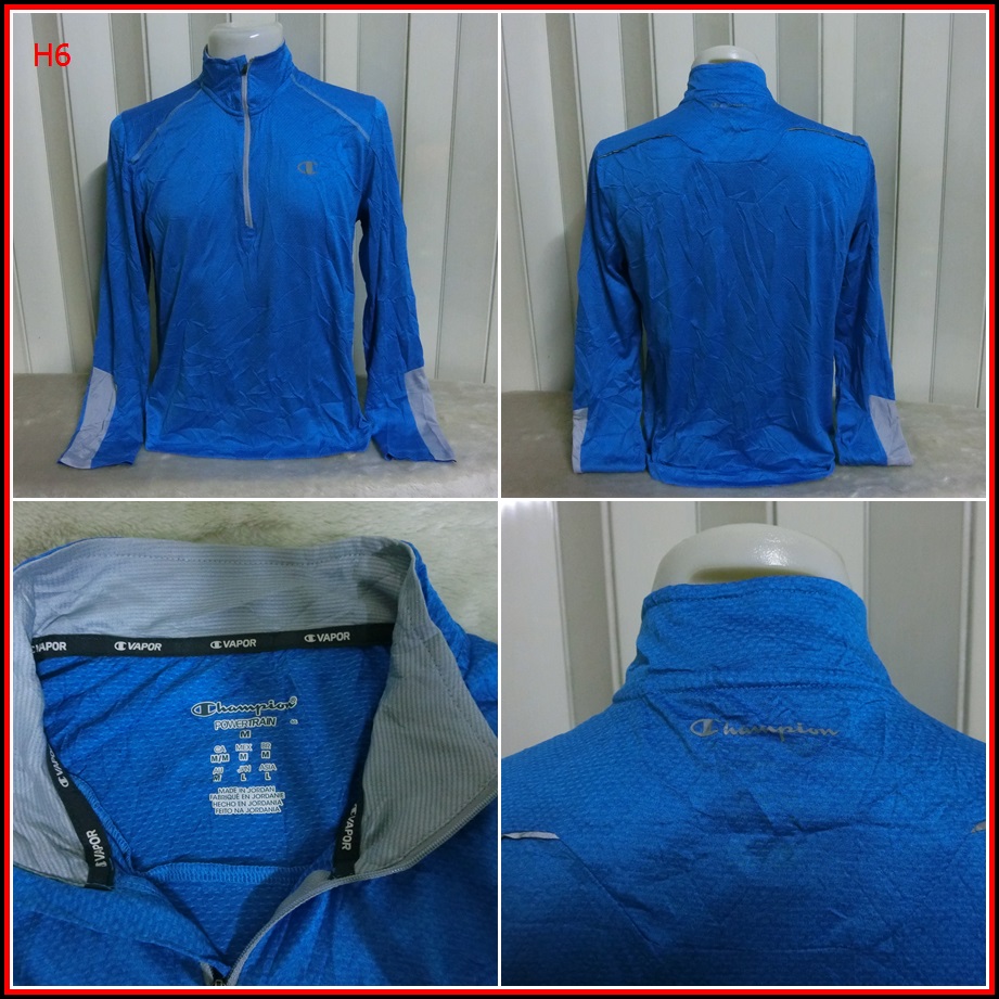 H6.CHAMPION ใส่ออกทริปกลางแจ้ง ตกปลา และแคมปิ้ง เนื้อผ้าแห้งไว  Size M อก 43 นิ้ว / 27 นิ้ว   160-