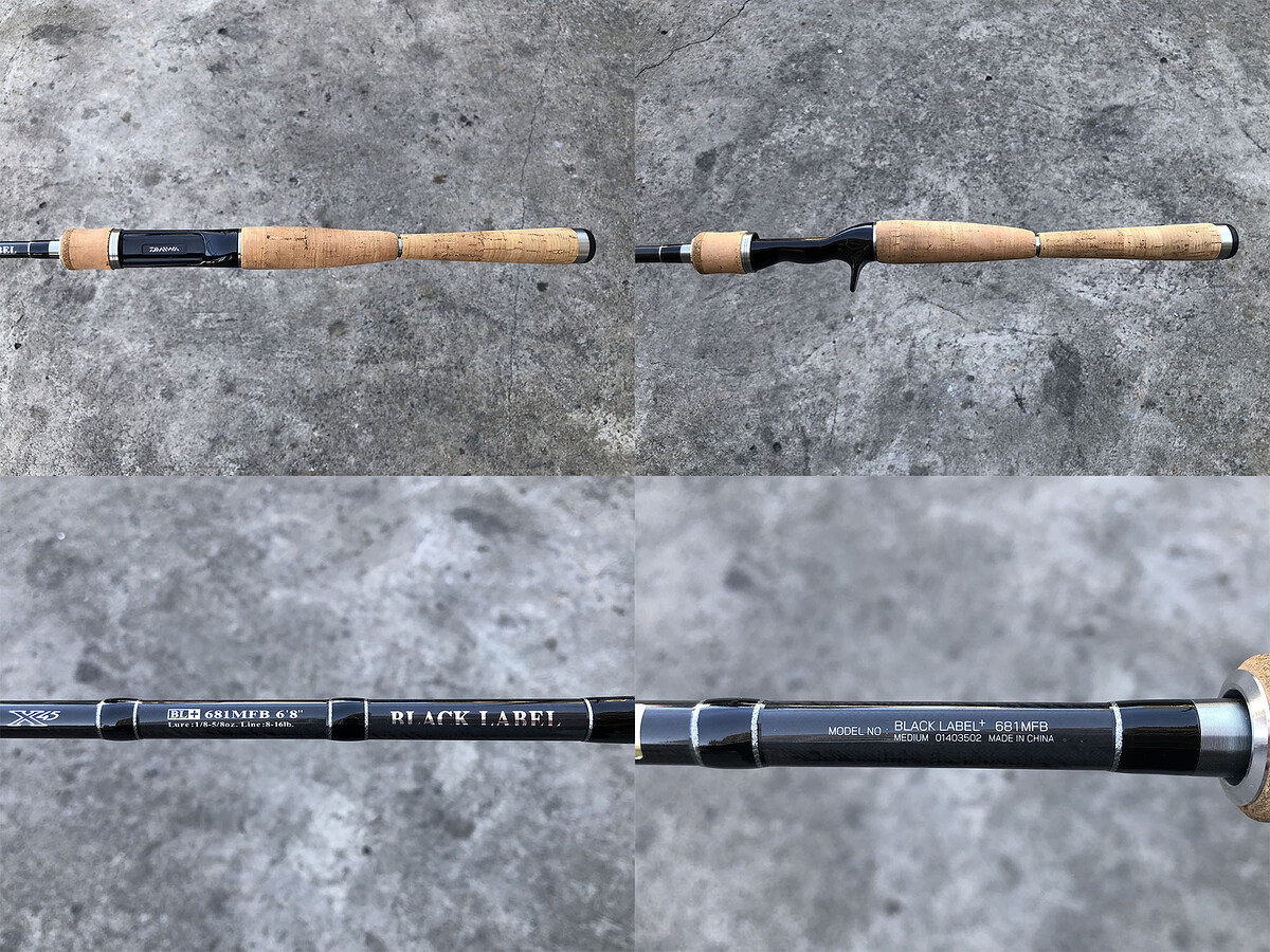 Daiwa BLACK LABEL BL+ 681MFB คัน 1 ท่อนยาว 6'8" เวท 8-16lb คันสวยริ้วรอยน้อยมากๆ พร้อมซองใส่คันตรงรุ