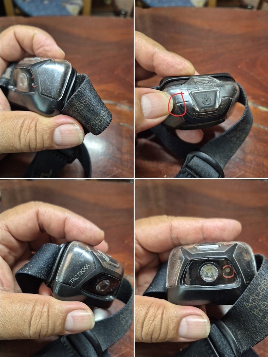 ไฟฉาย Petzl กับนาฬิกา ไขลาน