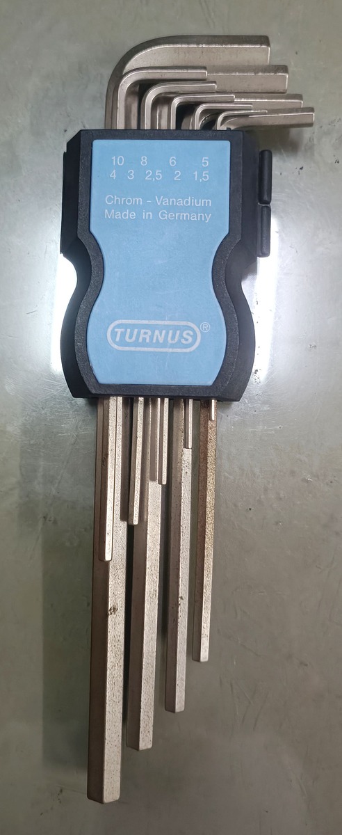 ประแจแอล  TURNUS  (เยอรมัน แท้)  ขนาด  1.5 - 10 มม. (9 ขิ้น)  ตัวยาว

ราคา  250 บ./ชุด

*** ขายแ