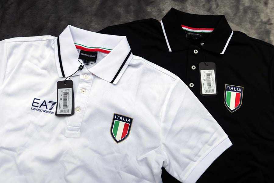 EA-7 ARMANI Team Italia polo /44/46 เสื้อปกโปโล 2 สีสวยใหม่แท้หลุดโรงงาน