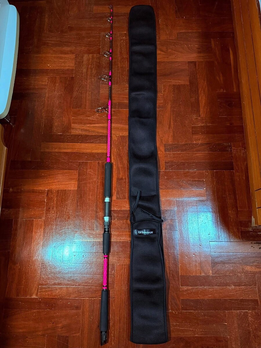 Vายคันสปิน Jigging Master Super Tornado Color Pink PE 4-8 สภาพของใหม่ ซองครบ