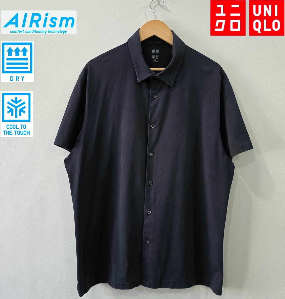 เชิ้ตแขนสั้น AIRism Uniqlo 3XL