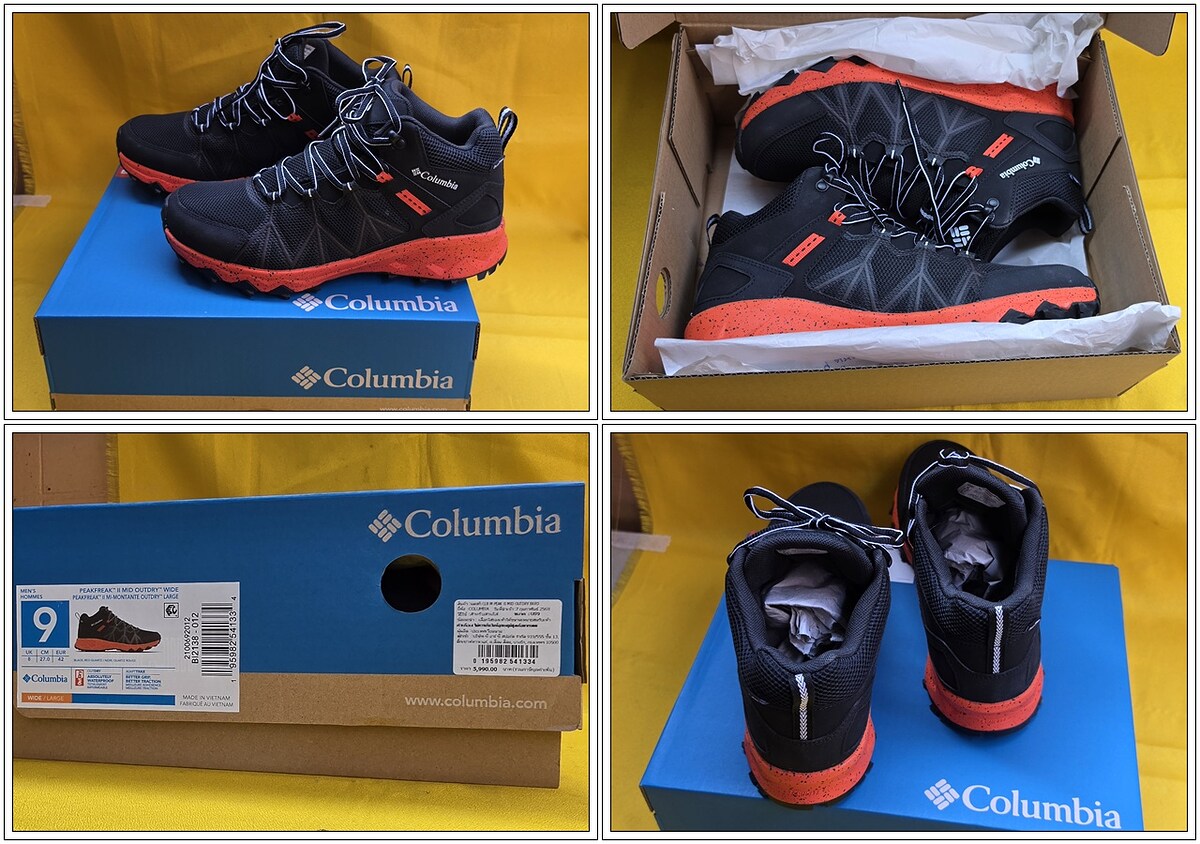 รองเท้า Columbia หุ้มข้อชาย เดินป่า เดินห้าง ใหม่เอี่ยมในกล่องจากห้าง แท้ 100%