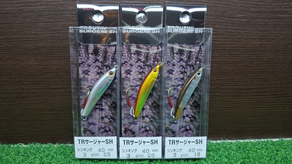 A4. SMITH Troutin’Surger 40SH, 3 g Sinking ทีเด็ด มือกะพง กระสูบ กุเลา ครับ

# ราคาตัวละ 345 บาท #