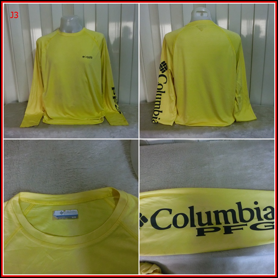 J3.เสื้อตกปลา Columbia PFG ใส่ออกทริปกลางแจ้งตกปลา ชนิดเนื้อผ้าบาง ชนิดผ้าแห้งไว   Size L อก 45 นิ้ว