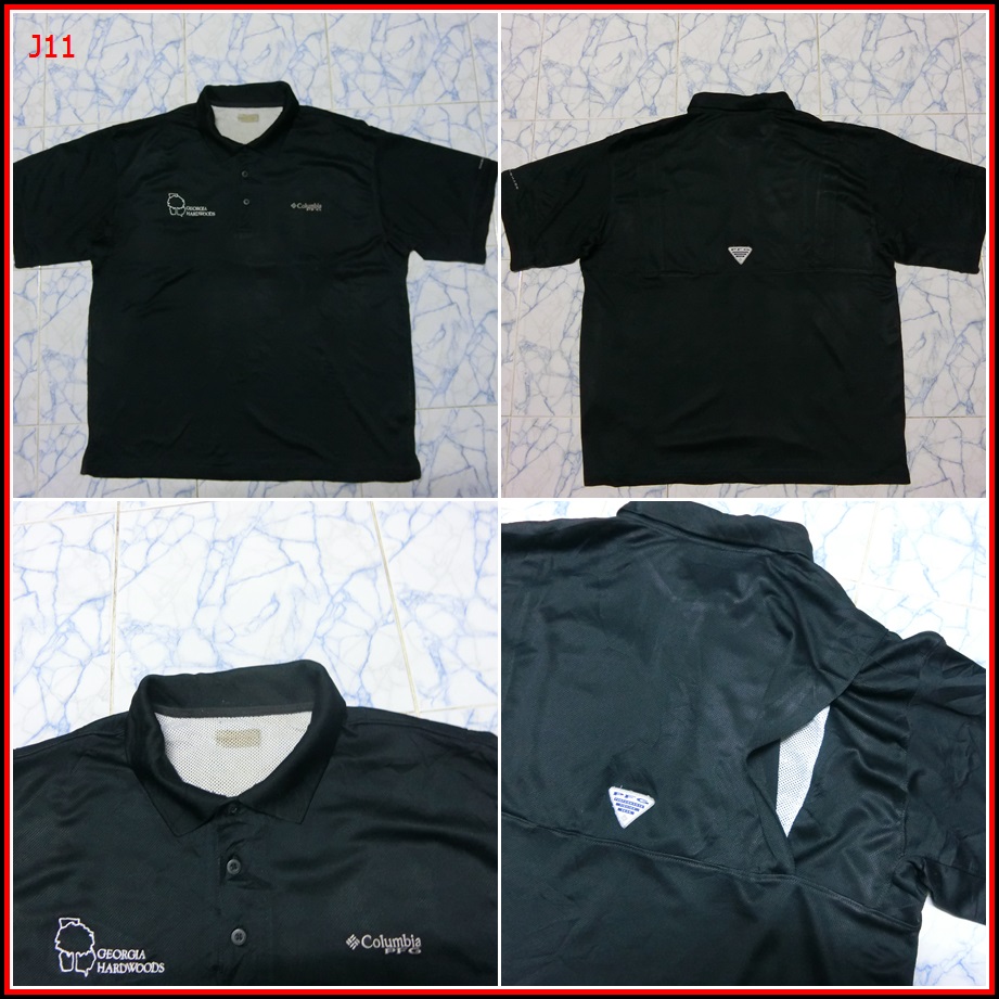 J11. เสื้อตกปลา Columbia PFG ใส่ออกทริปกลางแจ้งตกปลา ชนิดเนื้อผ้าแห้งไว  Size XL อก 48 นิ้ว / 31 นิ้