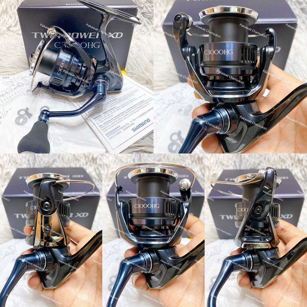 Shimano 25’ Twinpower XD C3000HG
รอกสภาพสวยมากเกือบใหม่ มีรอยขนแมวจางๆที่ตรงกาดนิดเดียว นอกนั้นสวยใ