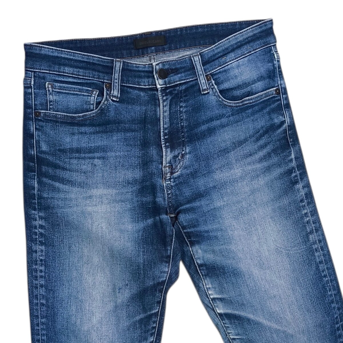 Uniqlo ผ้ายืดหยุ่นใส่สบาย ริมขึ้นสวยๆ เอว 32 นิ้ว