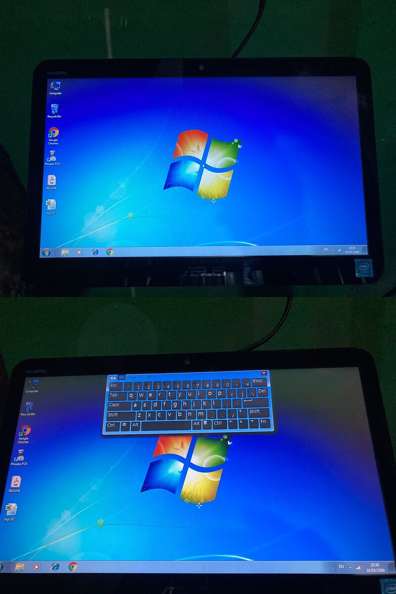 คอมพิวเตอร์จอสัมผัส ASUS All in one 1เครื่อง