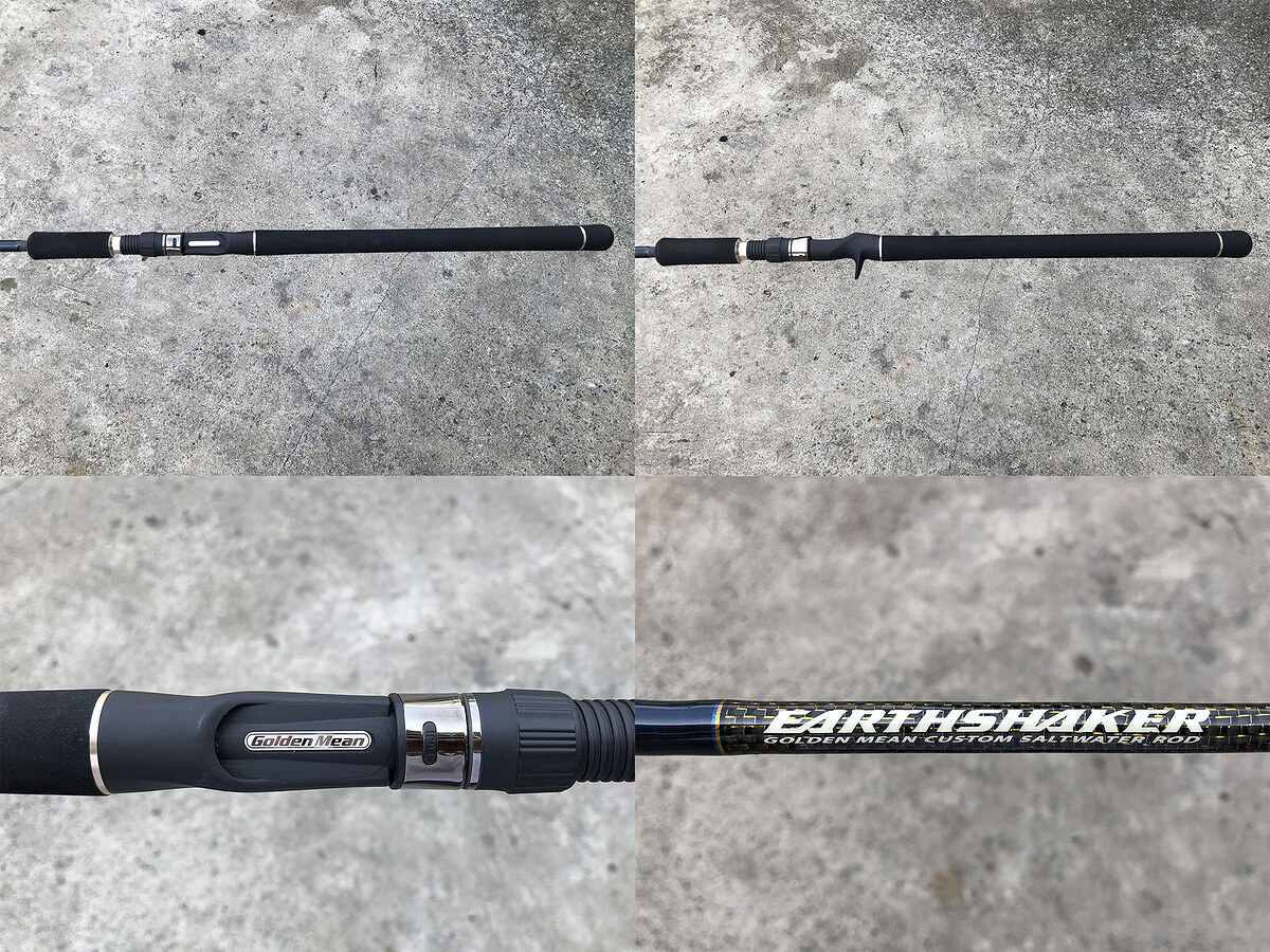 GOLDEN MEAN EARTSHAKER ASC 56-II คัน 2 ท่อนต่อโคนยาว 5'6" Lure Wt: 5