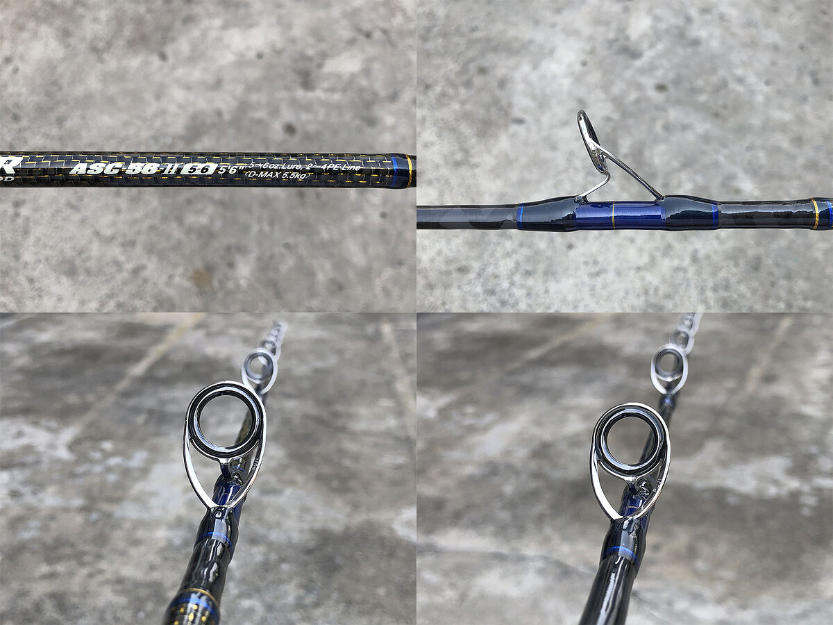 GOLDEN MEAN EARTSHAKER ASC 56-II คัน 2 ท่อนต่อโคนยาว 5'6" Lure Wt: 5