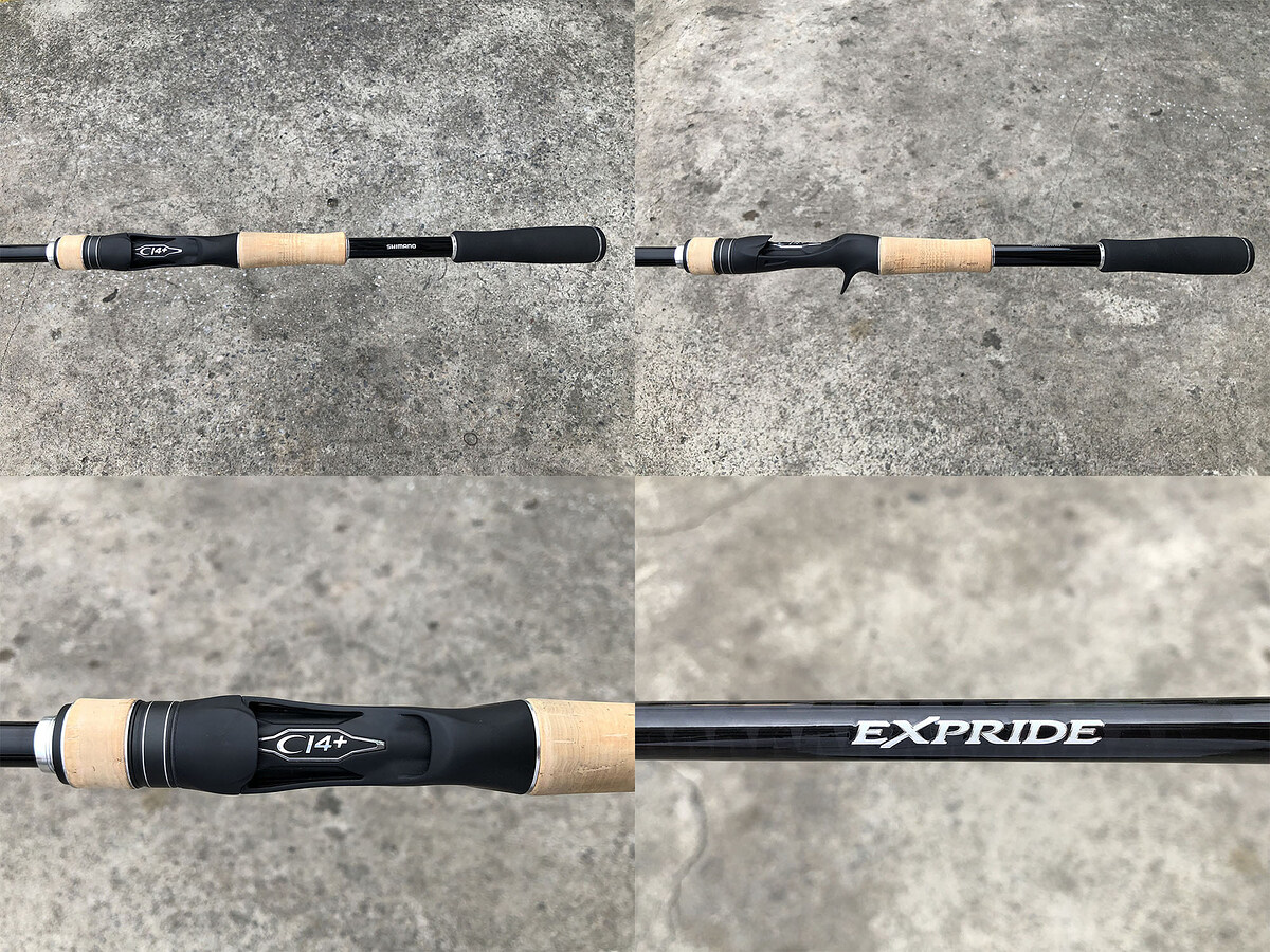 Shimano EXPRIDE 172MH คัน 2 ท่อนต่อโคนยาว 7'2" เวท 10-20lb แบลงค์คันสวยริ้วรอยน้อยมาก พร้อมซองใส่คัน