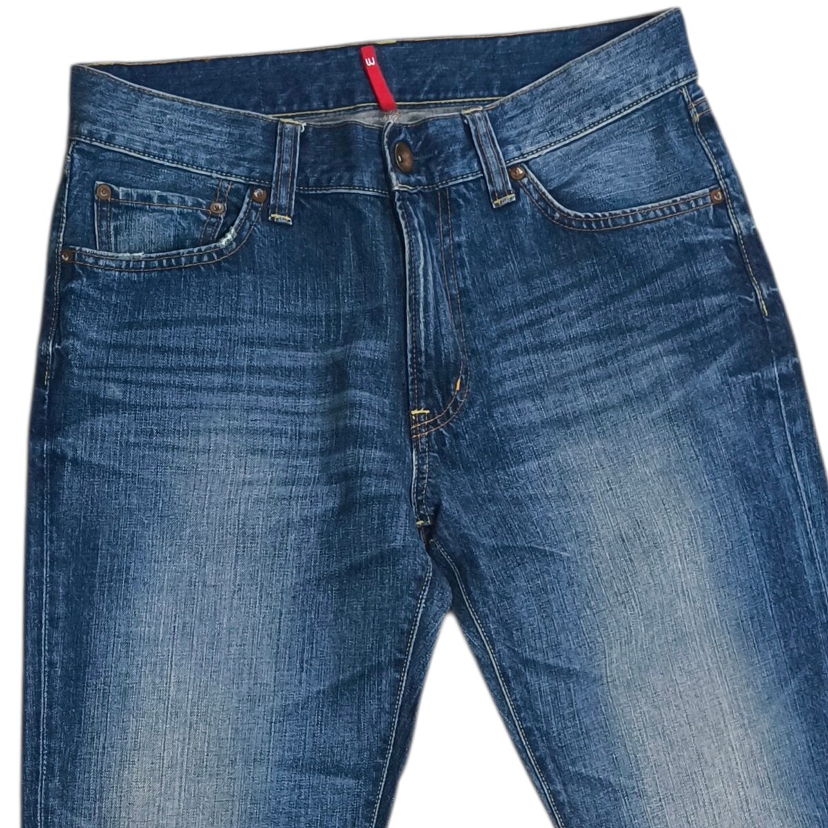 UniqloS002 japan เอว 33 นิ้ว เดิมๆยังไม่ถูกตัดขาปลายขาเย็บลูกโซ่