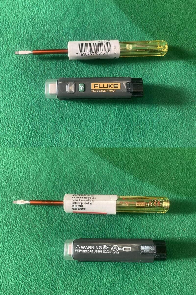 fluke lvd1 volt light + PB Swiss Tools... ไขควงเช็คไฟ 