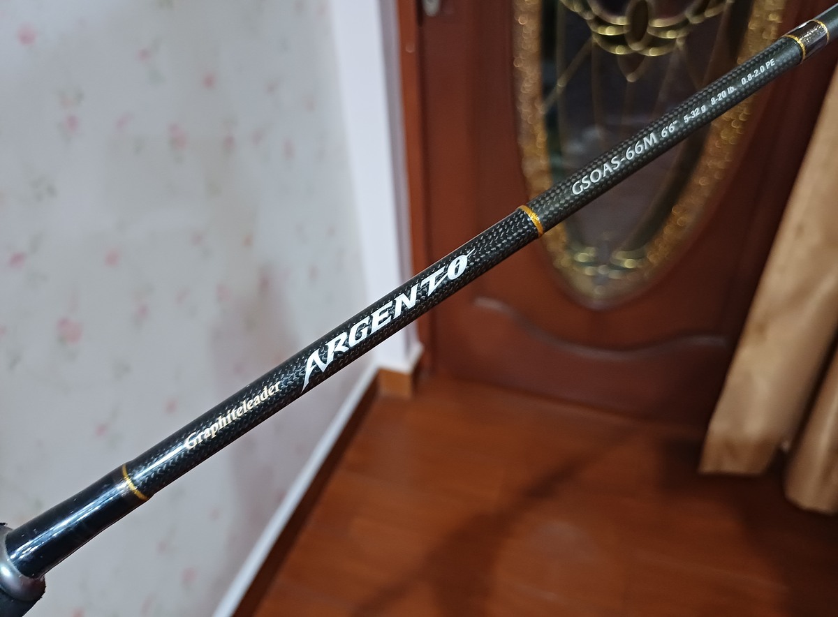 คันสปิน Graphiteleader Argento 6.6ฟุต 8-20 (เวทจริง ประมาณ6-12LB) สภาพสวยมาก.. 