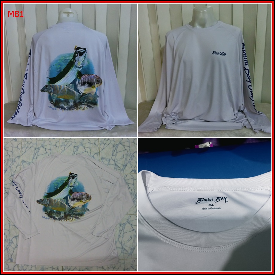 เสื้อลายปลาสวยๆ Columbia, huk  เนื้อผ้าบางลื่นๆแห้งไว สินค้าเข้ามาใหม่  รหัส MB