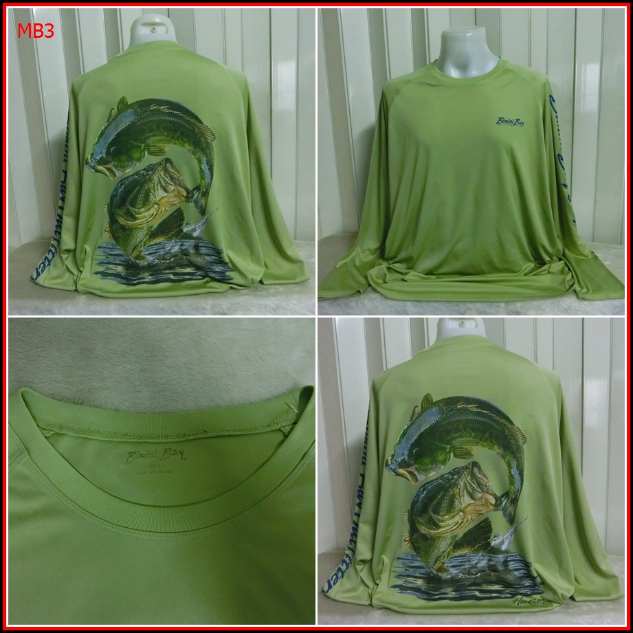 MB3.เสื้อตกปลา BIMINI BAY OUTFITTERS ใส่ออกทริปกลางแจ้งตกปลา ชนิดเนื้อผ้าบางลื่นๆ ชนิดผ้าแห้งไว  Siz