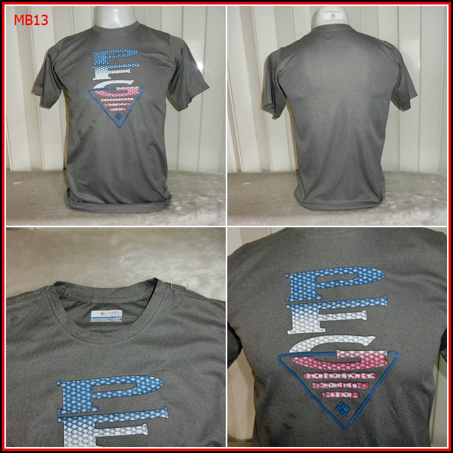 MB13.เสื้อตกปลา Columbia PFG ใส่ออกทริปกลางแจ้งตกปลา ชนิดเนื้อผ้าบางลื่นๆ ชนิดผ้าแห้งไว   Size M อก 