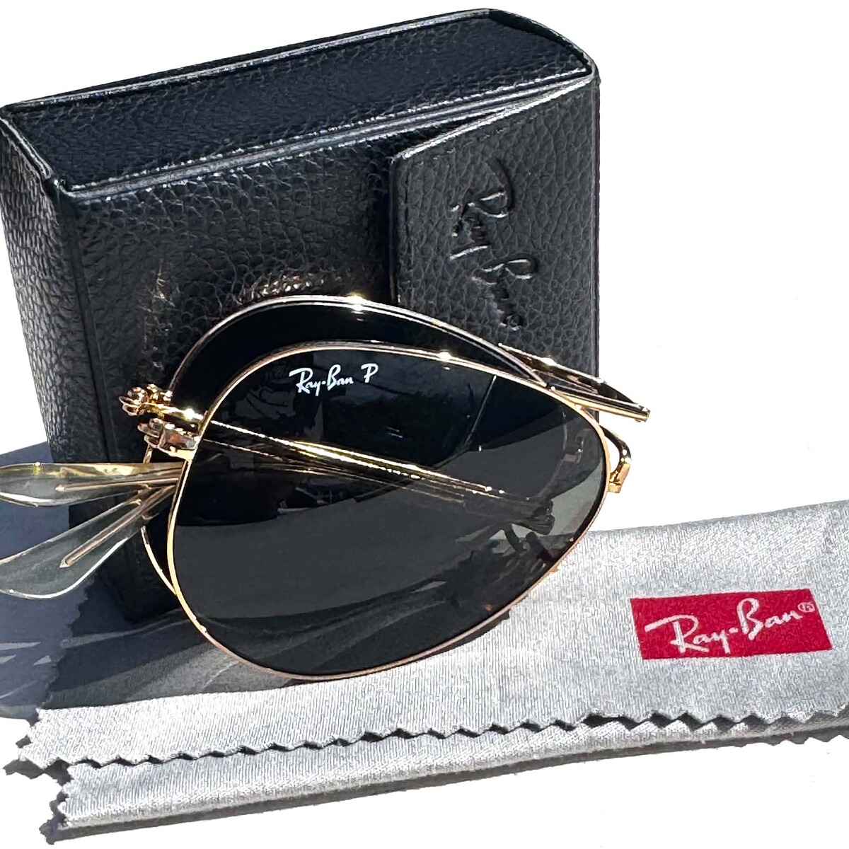 RayBan Aviator FOLDING นักบินตัวพับ RB3479 เลนท์ P โพราไรส