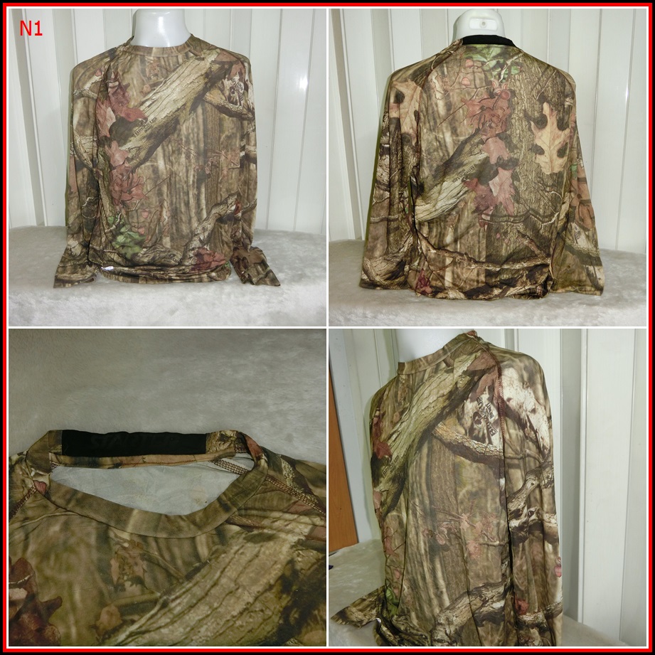เสื้อลายปลา เสื้อ outdoor เนื้อผ้าบางลื่นๆแห้งไว สินค้ามาใหม่ รหัส N