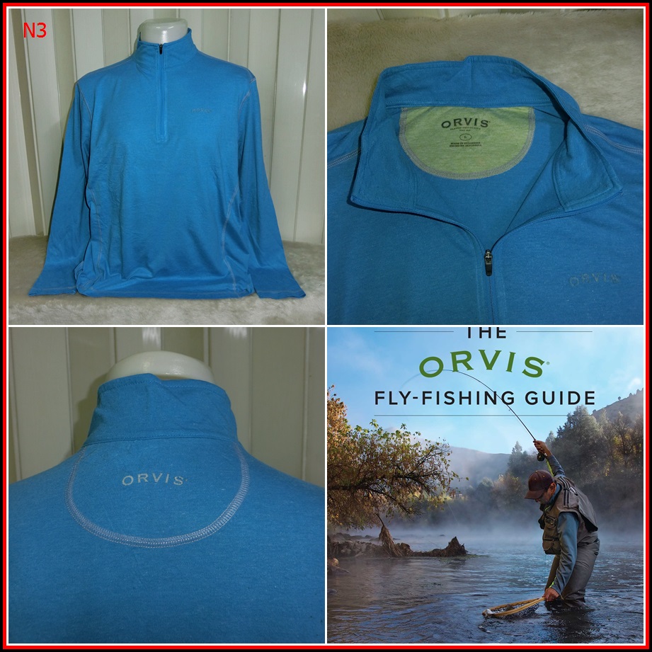 N3.เสื้อตกปลาฟลาย แบรนด์ Orvis   Size L อก 46 นิ้ว / 29.5 นิ้ว 180-